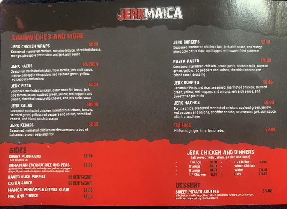 JERKMAICA Menu image 1